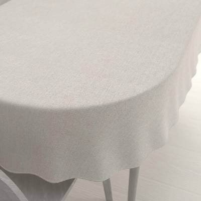 Biante oválný ubrus BKW-205 Režný žíhaný 120x200 cm