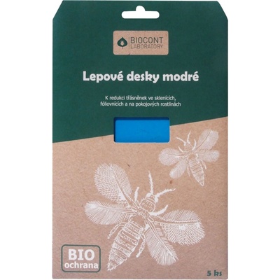 BIOCONT lepové desky proti třásněnkám modré 5 ks
