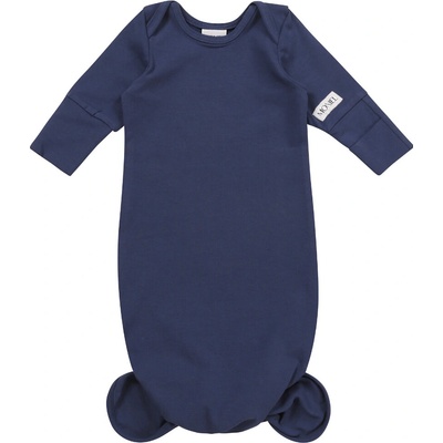 Moniel Novorozenecké body s uzlem Navy Blue modrá