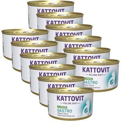 Kattovit Feline Diet Gastro Turkey 12 x 85 g