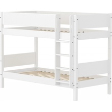 Flexa White s rovným žebříkem drážkovaná zábrana bílá/bílá
