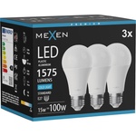 Mexen Nova 3х LED крушка E27, A60, 15W, Студена - 6500K, 1575 lm - L100-E27-1565-01x03 (L100-E27-1565-01x03)