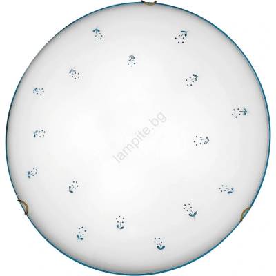 Kolarz 731.13. 4.17 - Плафон NONNA 3xE27/60W/230V Ø 50 см син (KL0263)