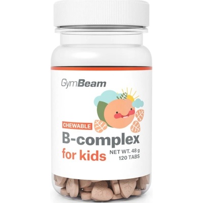 GymBeam B-Complex for Kids komplex vitamínu B Apricot 120 tabliet