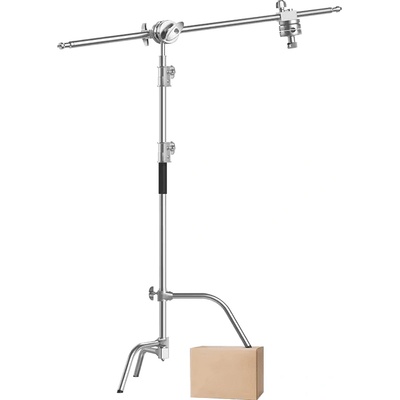 E-Reise Тежкотоварен C-Stand статив с boom рамо и дискова скоба - до 330 см