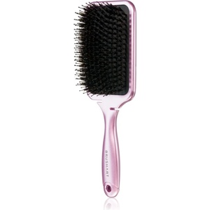 BrushArt Hair Boar bristle paddle hairbrush Четка за коса с косми от глиган Metalic Pink