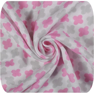 KIKKO Bambusová osuška XKKO BMB Scandinavian 90x100 cm Baby Pink Cross – Zboží Dáma