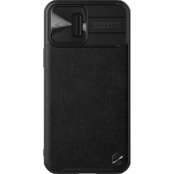 Image 1 of Nillkin Гръб Nillkin leather camshield за iPhone 13 Pro Max - Черен