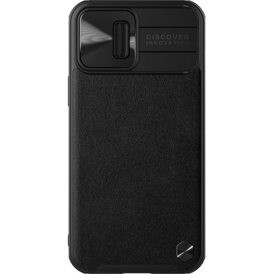 Nillkin Гръб Nillkin leather camshield за Iphone 13 Pro Max - Черен,