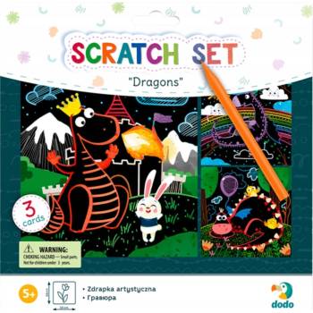 Škrabacie obrázky Draci