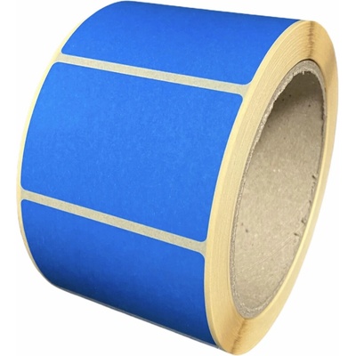 Termo Etiketa 100 mm x 70 mm, Thermo eco, Modrá, Dutinka 40 mm, 1000 ks/kotúč, Permanentné lepidlo, Priemer kotúča 118 mm