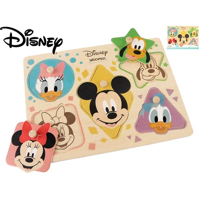 Mikrotrading Disney vkládačka 30x22 cm 6 dílků ve fólii