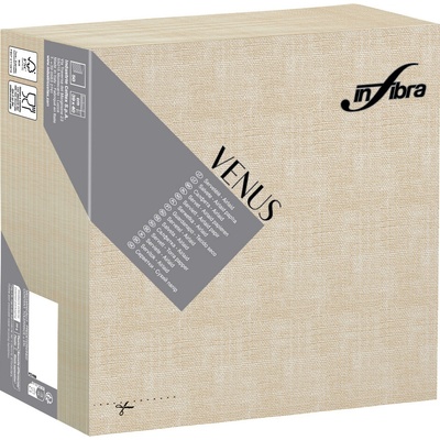 Infibra Ubrousky Venus Airlaid 40x40cm textilní BIO vzor písková 50ks