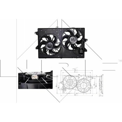 Ventilátor chladenia motora NRF 470235