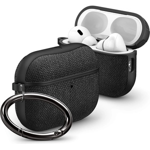 Spigen Хибриден удароустойчив кейс с карабинер за Apple AirPods Pro 3 - Spigen Urban Fit Case (черен) (ACS09830)