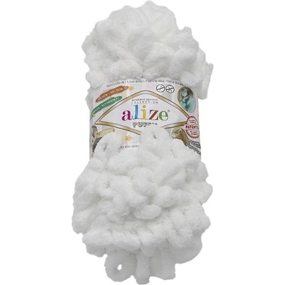 Bellatex s.r.o. Priadza Puffy 100 g – 55 biela