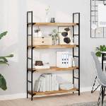 vidaXL Плаващи рафтове, 4 бр. , 80x20x4 см, маслено обработени, масивна дървесина, акация (3279586)
