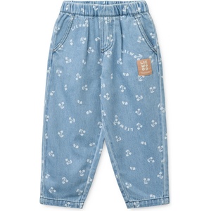 LIEWOOD Детски дънки LIEWOOD Kid's Borris Printed Light Denim Jeans - Cherry Heart Sandy / Denim - размер 128 (EU) (701-4623-0118)