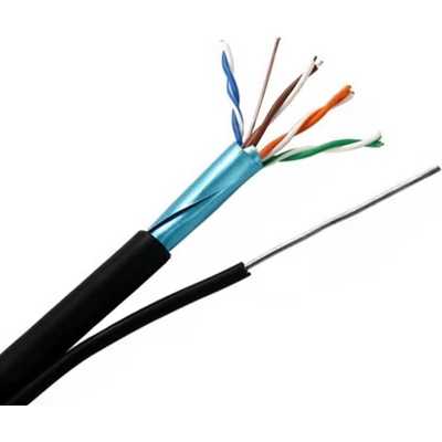 Екском FTP/M Cat5e 24AWG CU с носещо въже (FTP/M Cat5e 24AWG CU)