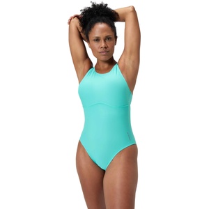 Speedo Цял бански solid highneck - sportdepot - 77,92 лв