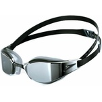 Speedo Unisex Adult Fastskin Hyper Elite Swim Goggles | Competition Swim Goggles | Performance | Training | Hydrodynamic Swim Goggles, Black/Oxid Grey/Chrome, One Size - 8-12818 (8-12818)