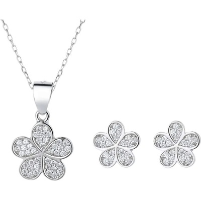 Silenti Jewelry Сребърен комплект "Градина