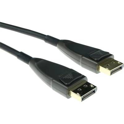 ACT Оптичен хибриден кабел ACT AK4031, DisplayPort 1.4 мъжко - DisplayPort 1.4 мъжко, 15 м, Черен (AK4031)