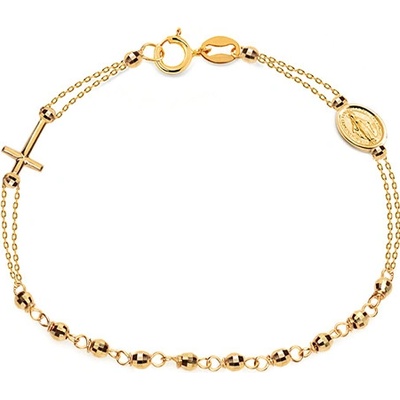 iZlato Forever dámský náramek růženec ze žlutého zlata IZ9011N