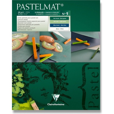 Clairefontaine Blok Pastelmat No.5 24 x 30cm 12 listov 360 g