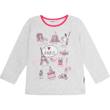 Winkiki Dívčí triko Svetle sivý melír