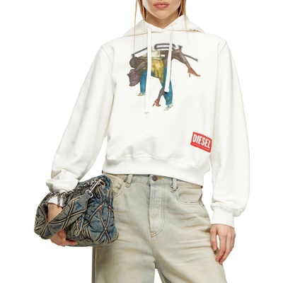 Diesel F-Reggy-Hood-N8 Sweat-Shirt biela