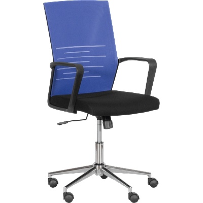 Работен офис стол Carmen 7041-1- черен - син (3520296_1)