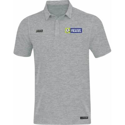 Jako premium triko s límečkem Czech Sport Travel šedá