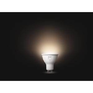 Philips Смарт LED димируема луничка Philips Hue White GU10, 400 lm, 4.2W, 2 бр. (BT, Zigbee, HomeKit, Google, Alexa, SmartThings) (929003666902)