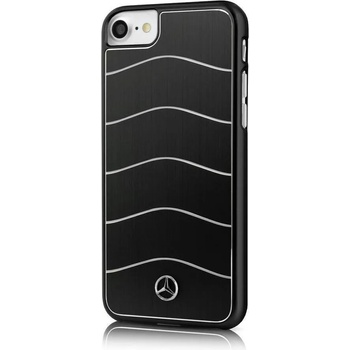 Mercedes-Benz Луксозен Алуминиев Калъф за iPhone SE 2022/2020 8/7, MERCEDES-BENZ Aluminium Case, Черен (MEHCP7CUSALBK)