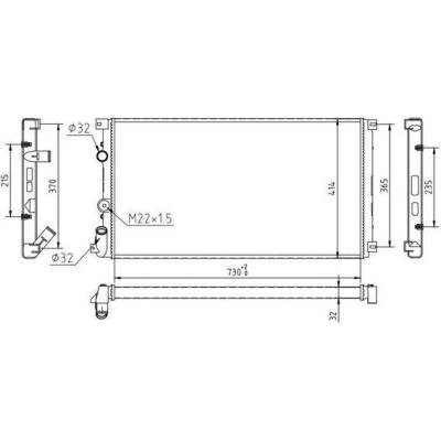 Chladič, chlazení motoru HART 603 408 (603408)