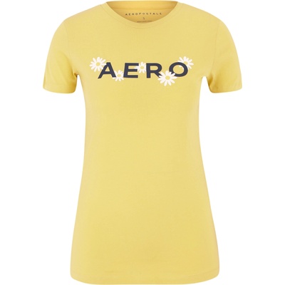 AÉropostale Тениска 'daisys' жълто, размер s
