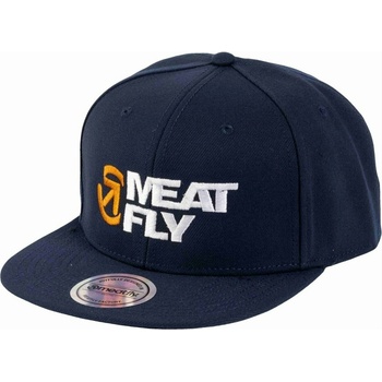 Meatfly шапка с равна козирка Ness Snapback Petrol / White Revital | Бяла | Размер Meatfly | Byal | МЪЖЕ | ONE SIZE