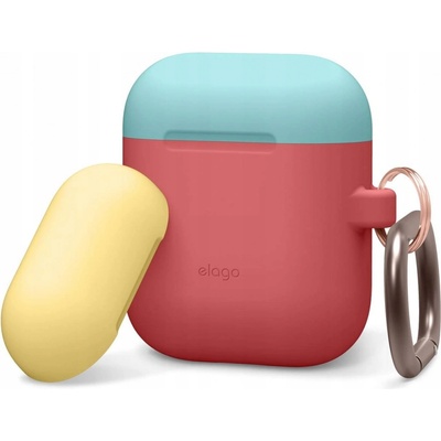 Elago AirPods Silicone Duo Hang Case EAPDH-IRO-CBLYE