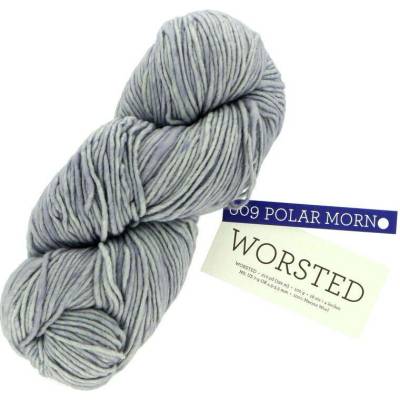 Malabrigo Worsted Polar Morn 009 modrošedá