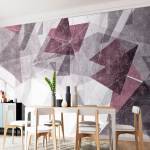 Art Gift Decor Фототапет Триъгълници в бордо