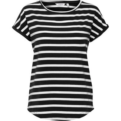 b. young Тениска 'Pamila' черно, бяло, размер M