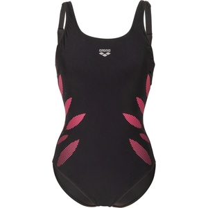 arena Дамски бански костюм Arena Women's Swimsuit Milena Wing Back C Cup Swimsuit - Black / Fairy Rose - размер 44 (EU) (150-4402-0315)