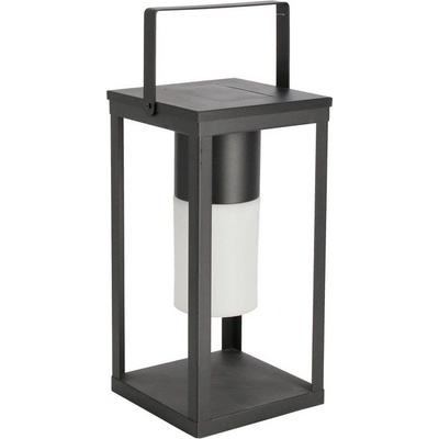 Bizzotto Черен LED фенер със соларен панел/с USB (височина 38 cm) Solar - Bizzotto (0827493)