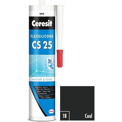 Ceresit CS 25 Sanitárny Silikón 280 g čierna
