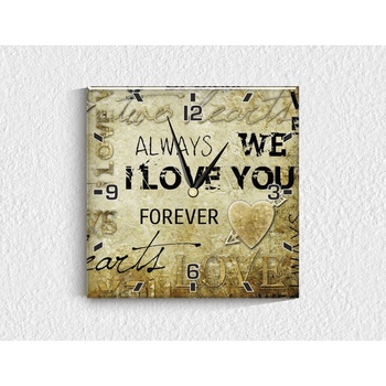 Image 1 of Стъклен стенен часовник 019