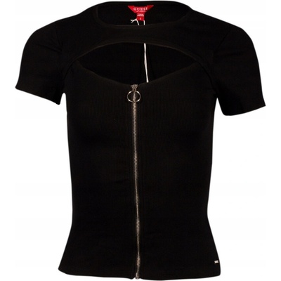 Dámske tričko GUESS s logom M1RI32 J1311 Čierne