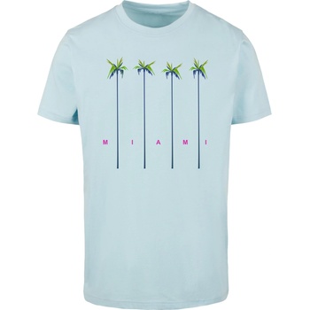Mister Tee Тениска Miami Palms Tee ocean blue XXLUB-MT2404-00830 - Тъмносив, размер L