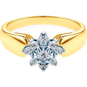 Image 1 of SAVICKI Годежен пръстен: двуцветно злато. диаманти