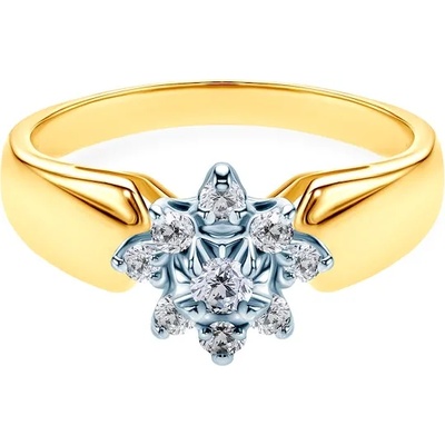 SAVICKI Годежен пръстен: двуцветно злато. диаманти